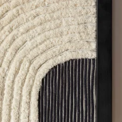 Graham & Green Prints & Wall Art<Black and White Abstract Jute Wall Art
