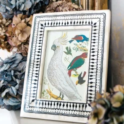 Graham & Green Photo Frames<Black and White Print Bone Frame
