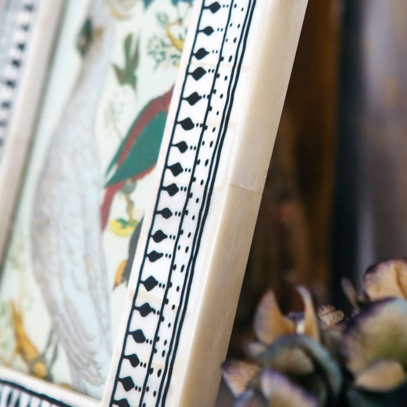 Graham & Green Photo Frames<Black and White Print Bone Frame