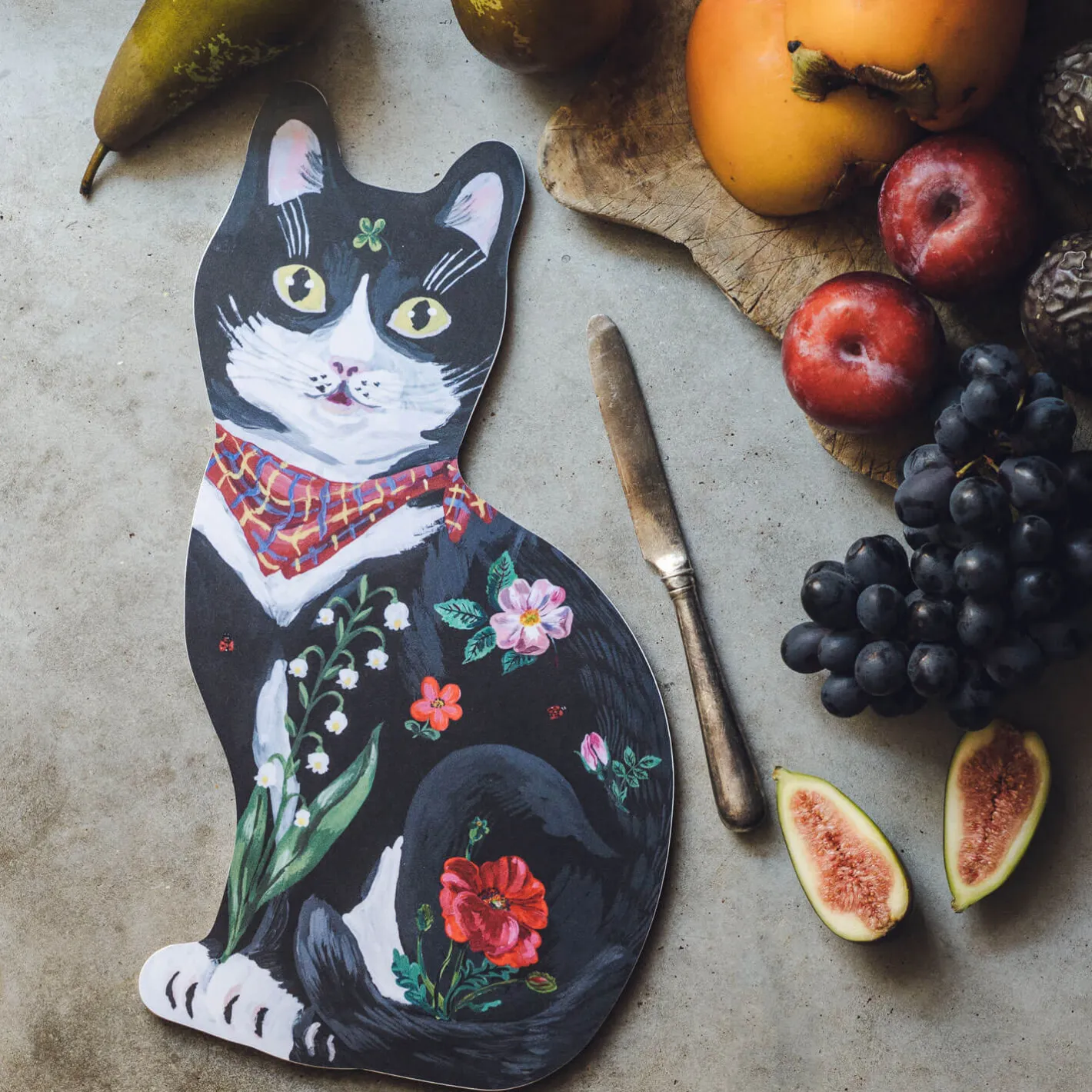 Graham & Green Kitchen Accessories<Black Cat Serving Board