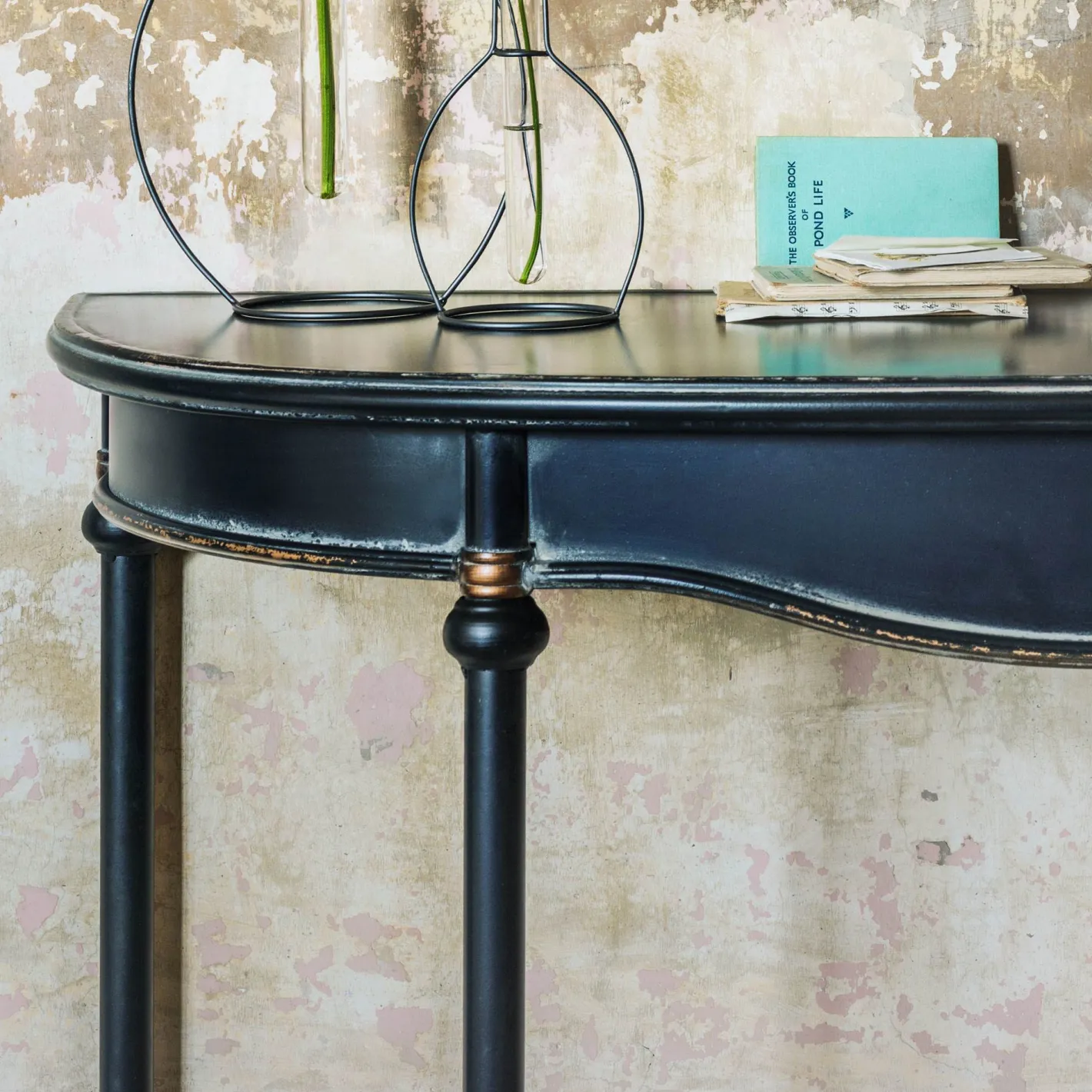 Graham & Green Console Tables<Black Curve Console Table