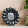 Graham & Green Photo Frames<Black Floral Scalloped Frame