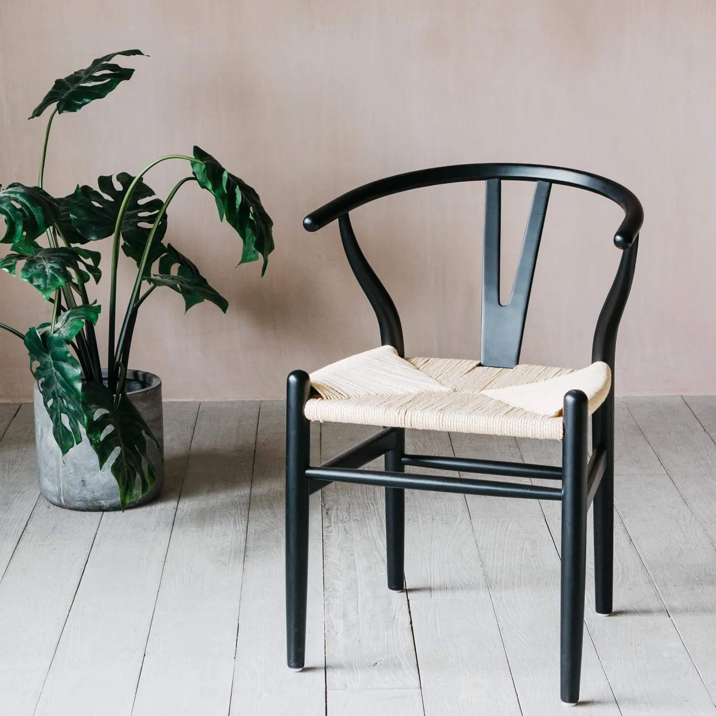 Graham & Green Dining Chairs<Black Rattan Emperor Chair