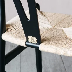 Graham & Green Dining Chairs<Black Rattan Emperor Chair