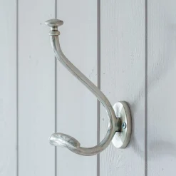 Graham & Green Coat Racks & Hooks<Blaise Antique Silver Single Wall Hook