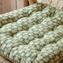 Graham & Green Seat Pads & Bed Rolls|Seat Pads & Bed Rolls<Block Printed Floral Seat Pads