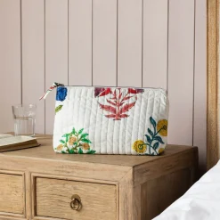 Graham & Green Wash Bags|Wash Bags<Bloom Floral Block Printed Wash Bag