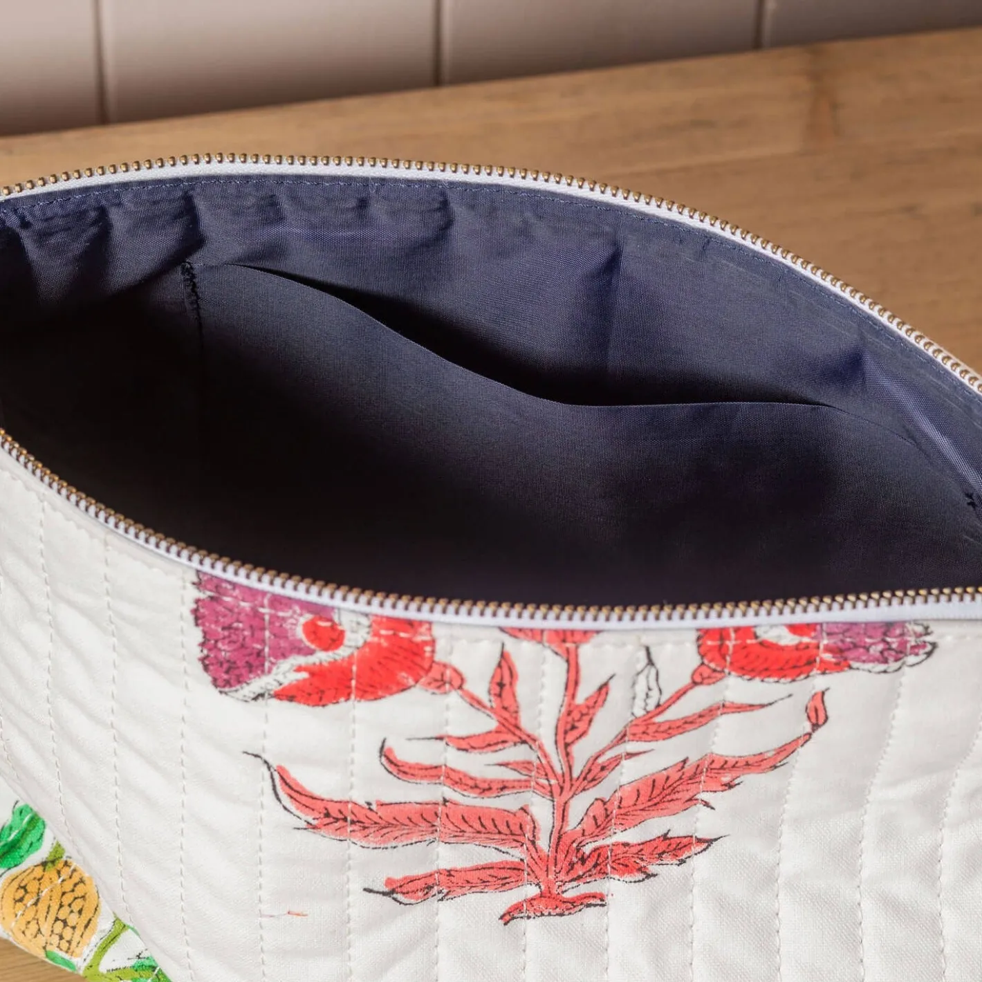 Graham & Green Wash Bags|Wash Bags<Bloom Floral Block Printed Wash Bag