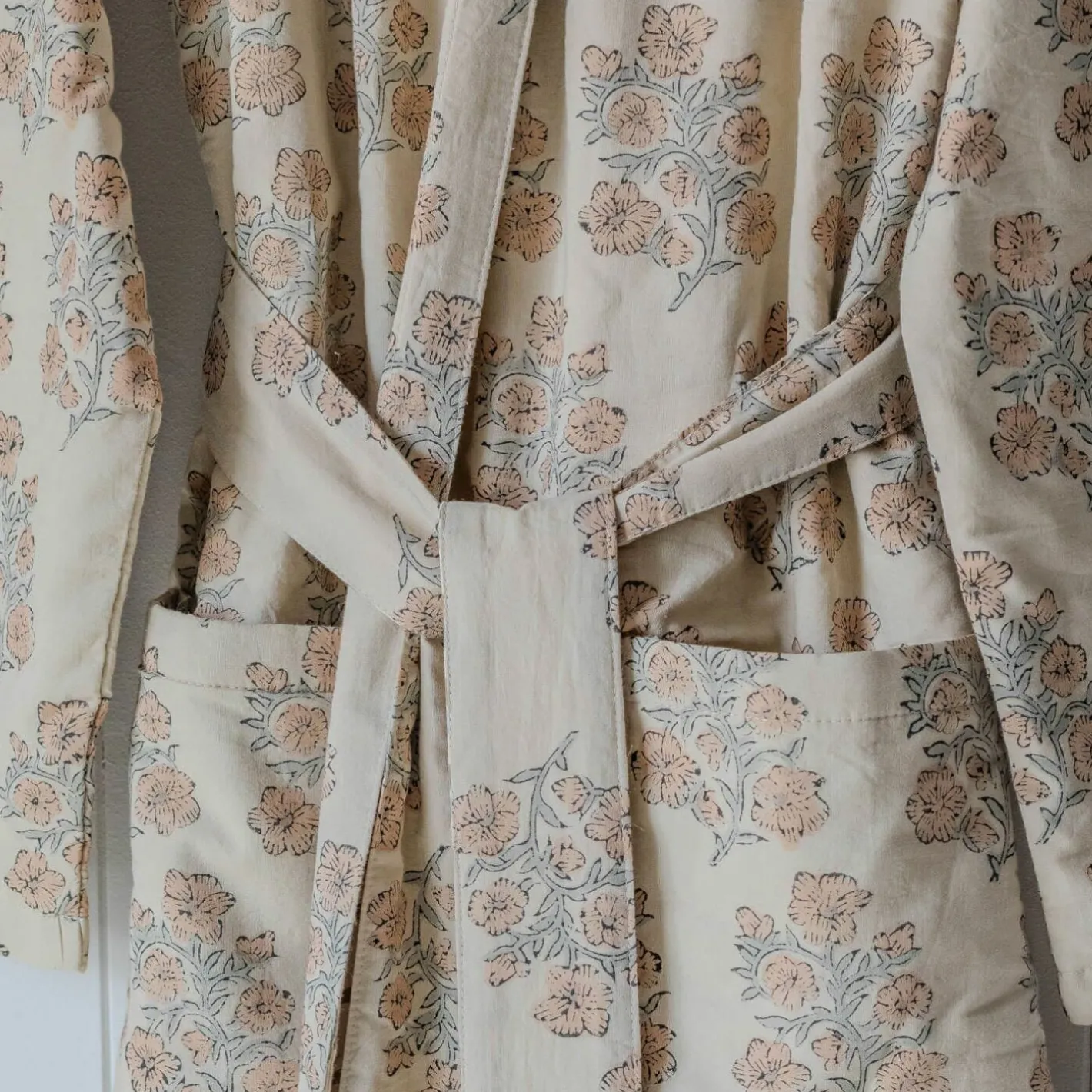 Graham & Green Loungewear<Blossom Block Printed Reversible Dressing Gowns