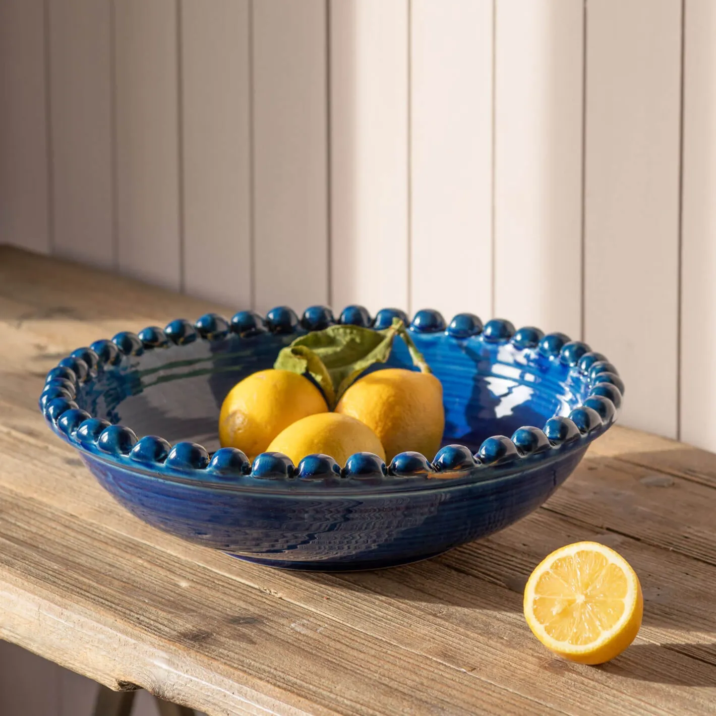 Graham & Green Outdoor Dining|Tableware<Blue Bobble Serving Bowl