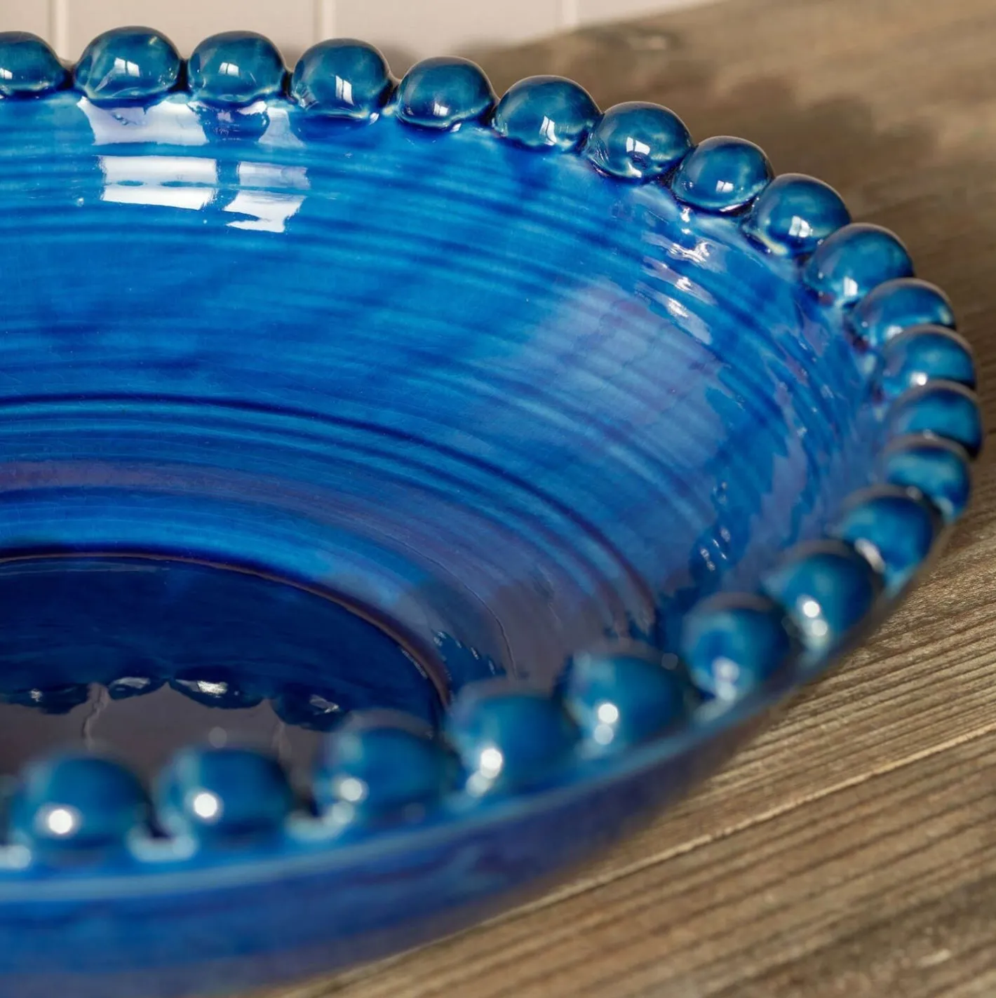 Graham & Green Outdoor Dining|Tableware<Blue Bobble Serving Bowl
