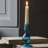Graham & Green Candle Holders & Candles<Blue Glass Candle Holder