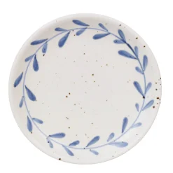 Graham & Green Tableware<Blue Leaves Dessert Plate