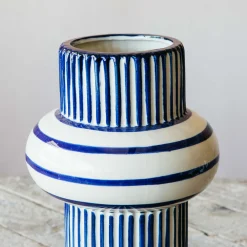 Graham & Green Vases & Plant Pots<Blue Striped Vase