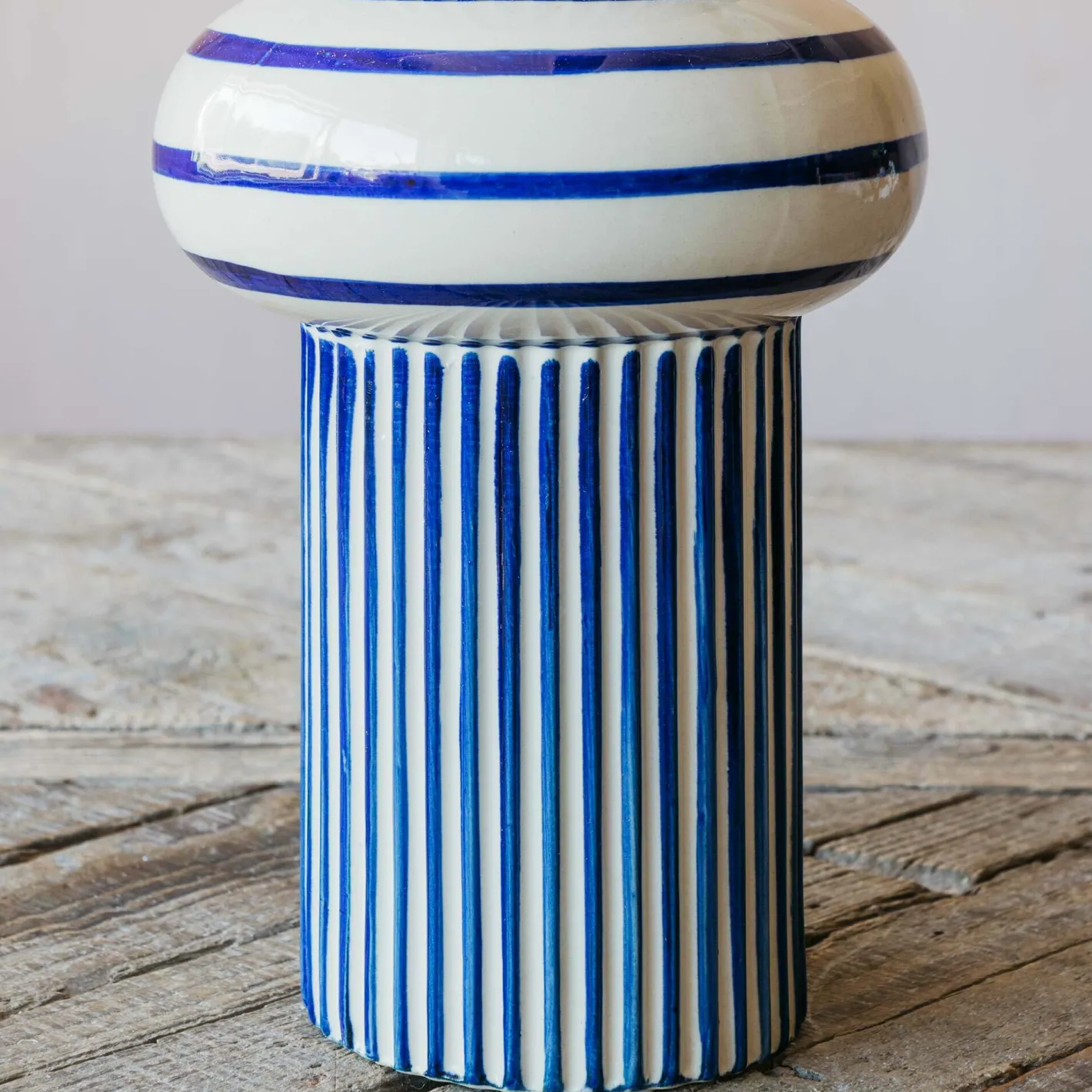 Graham & Green Vases & Plant Pots<Blue Striped Vase