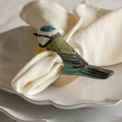 Graham & Green Table Cloths & Napkins|Table Cloths & Napkins<Blue Tit Napkin Ring