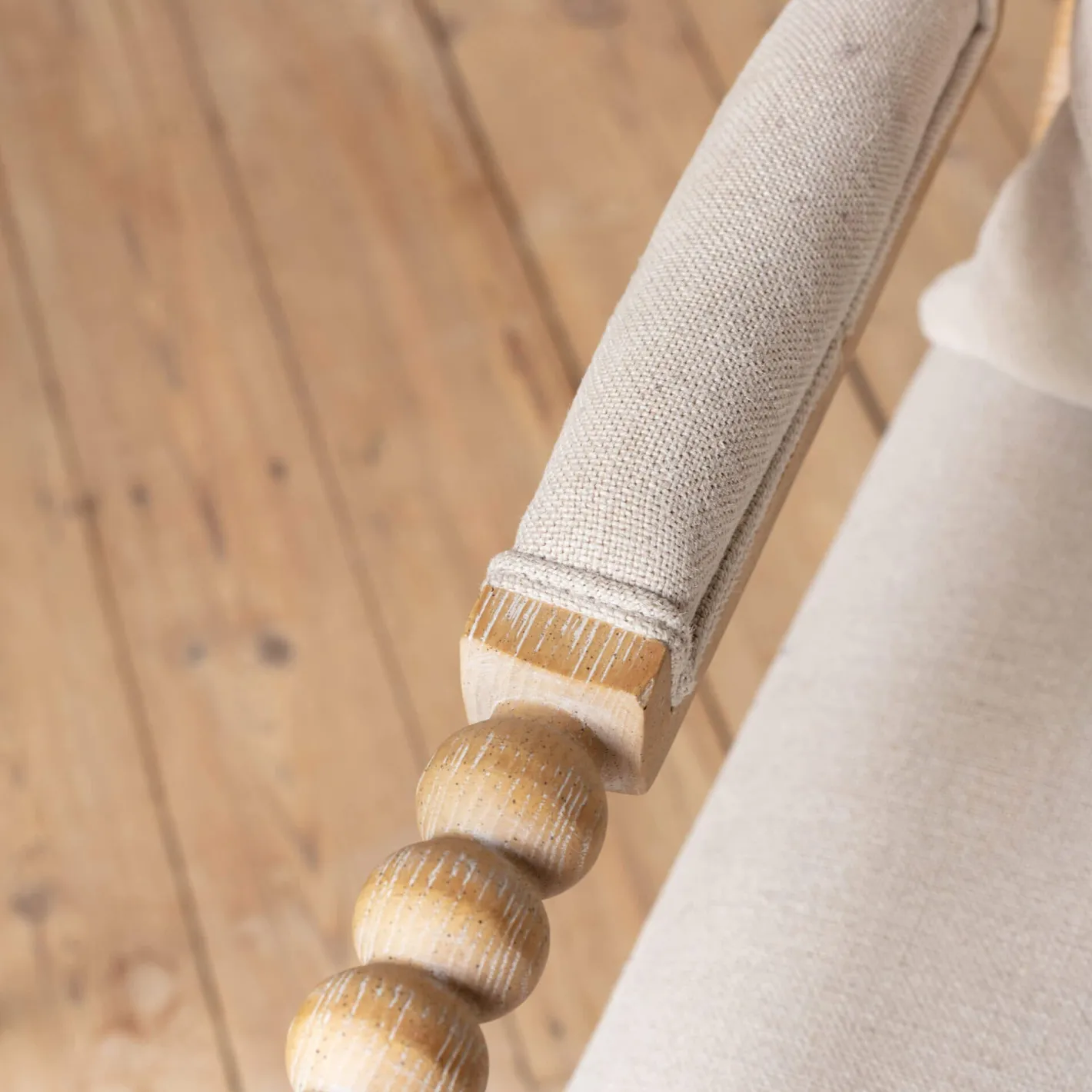 Graham & Green Armchairs<Bobbin Natural Linen and Ash Armchair
