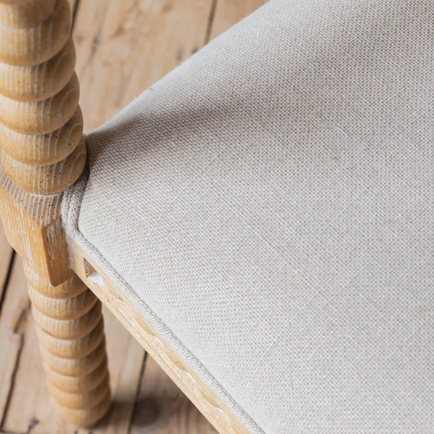 Graham & Green Armchairs<Bobbin Natural Linen and Ash Armchair