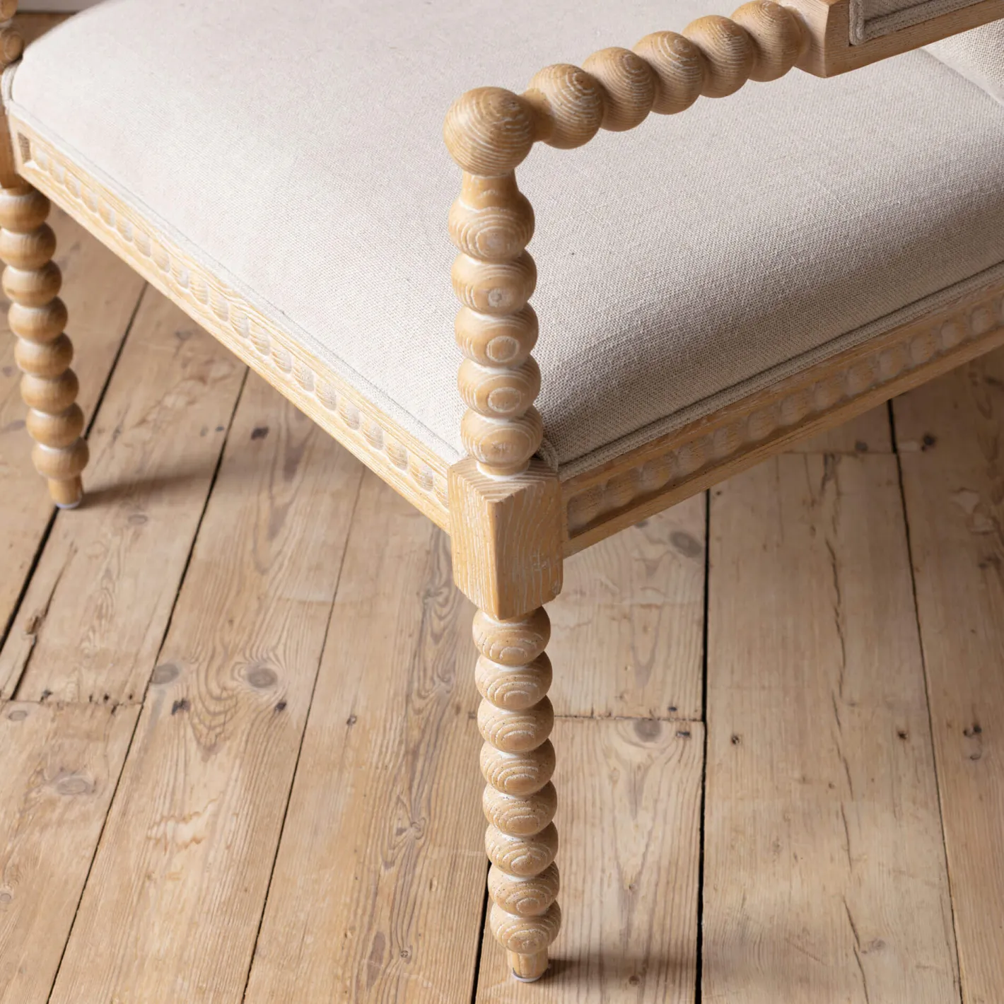 Graham & Green Armchairs<Bobbin Natural Linen and Ash Armchair