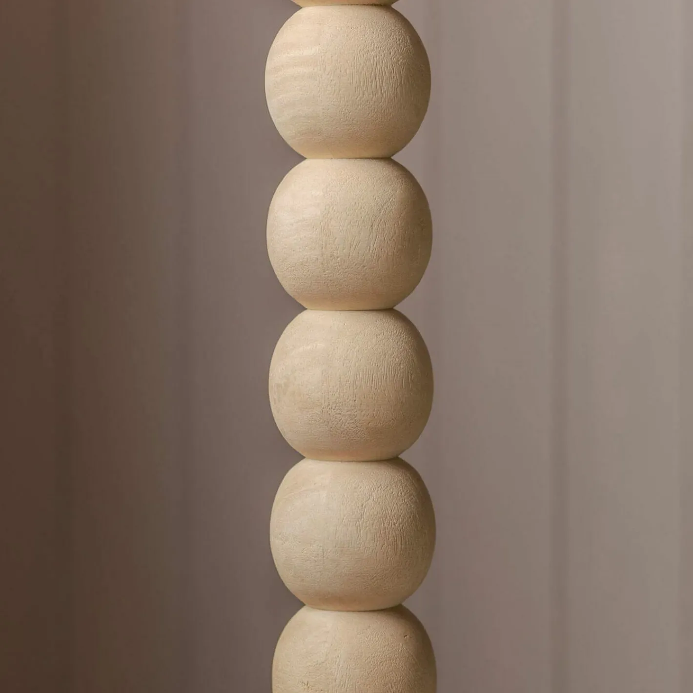 Graham & Green Floor Lamps<Bobbin Tripod Natural Wooded Floor Lamp