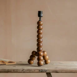 Graham & Green Table Lamps<Bobbin Tripod Wood Table Lamp