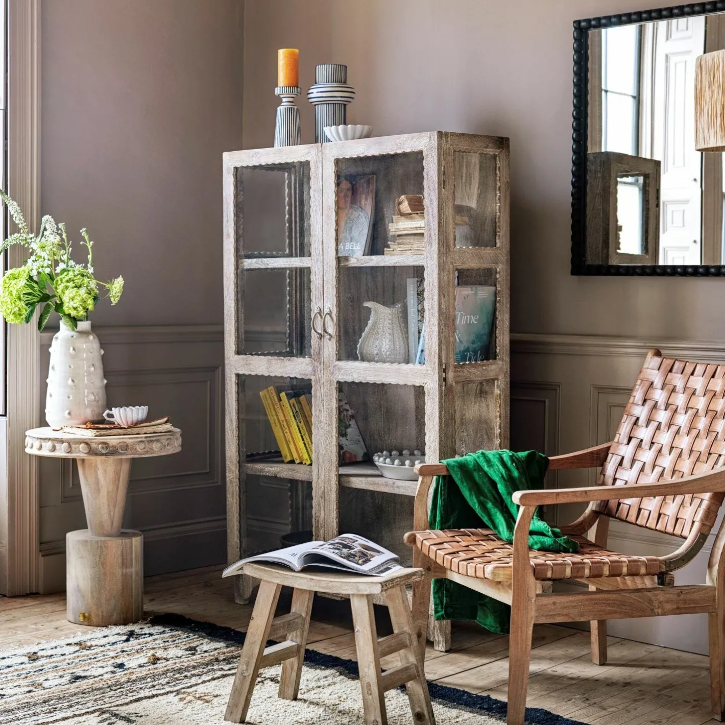 Graham & Green Cabinets & Cupboards<Bobby Wooden and Glass Cabinet