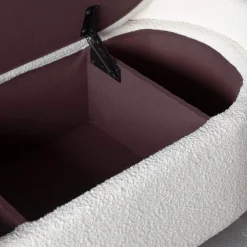 Graham & Green Benches & Ottomans|Ottomans & Benches<Bouclé Storage Ottoman