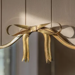 Graham & Green Bathroom Mirrors|Bathroom Mirrors<Bow Antique Brass Wall Mirror