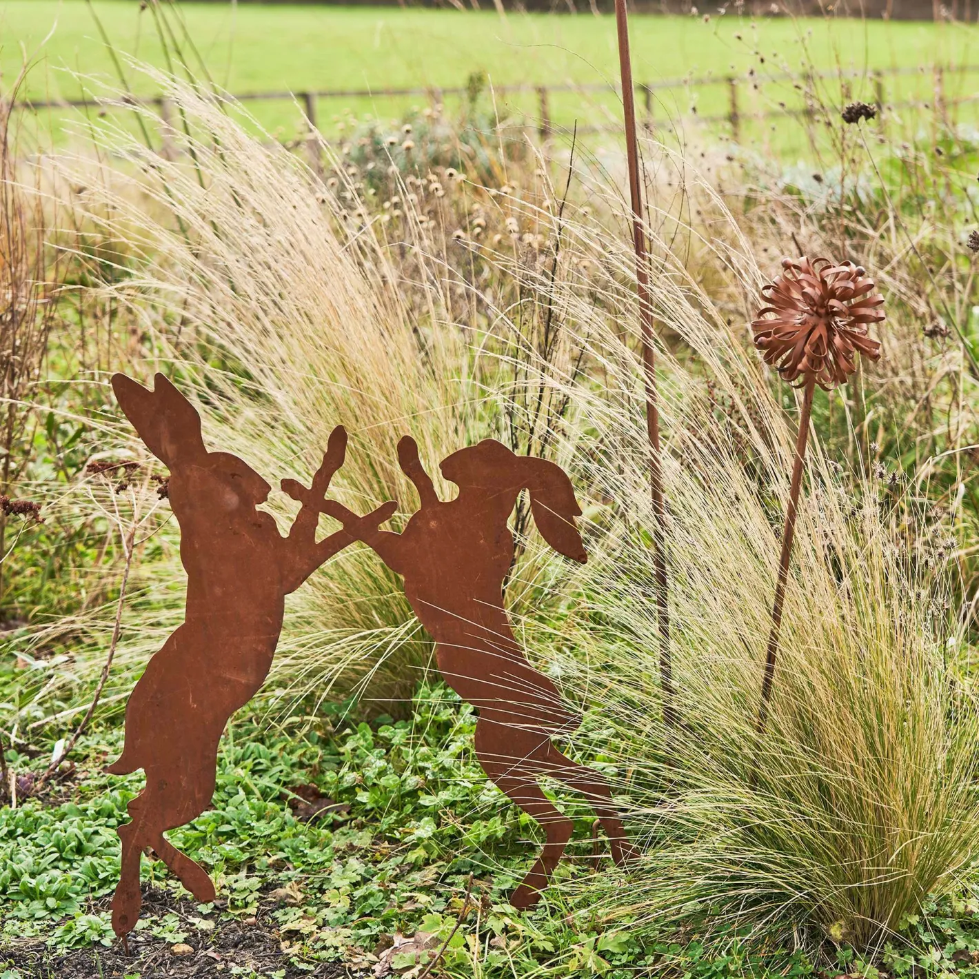 Graham & Green Plant Pots & Planters<Boxing Hares Garden Stake