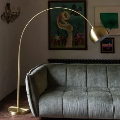 Graham & Green Floor Lamps<Brass Arched Floor Lamp