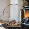 Graham & Green Fireside<Brass Circle Log Holder
