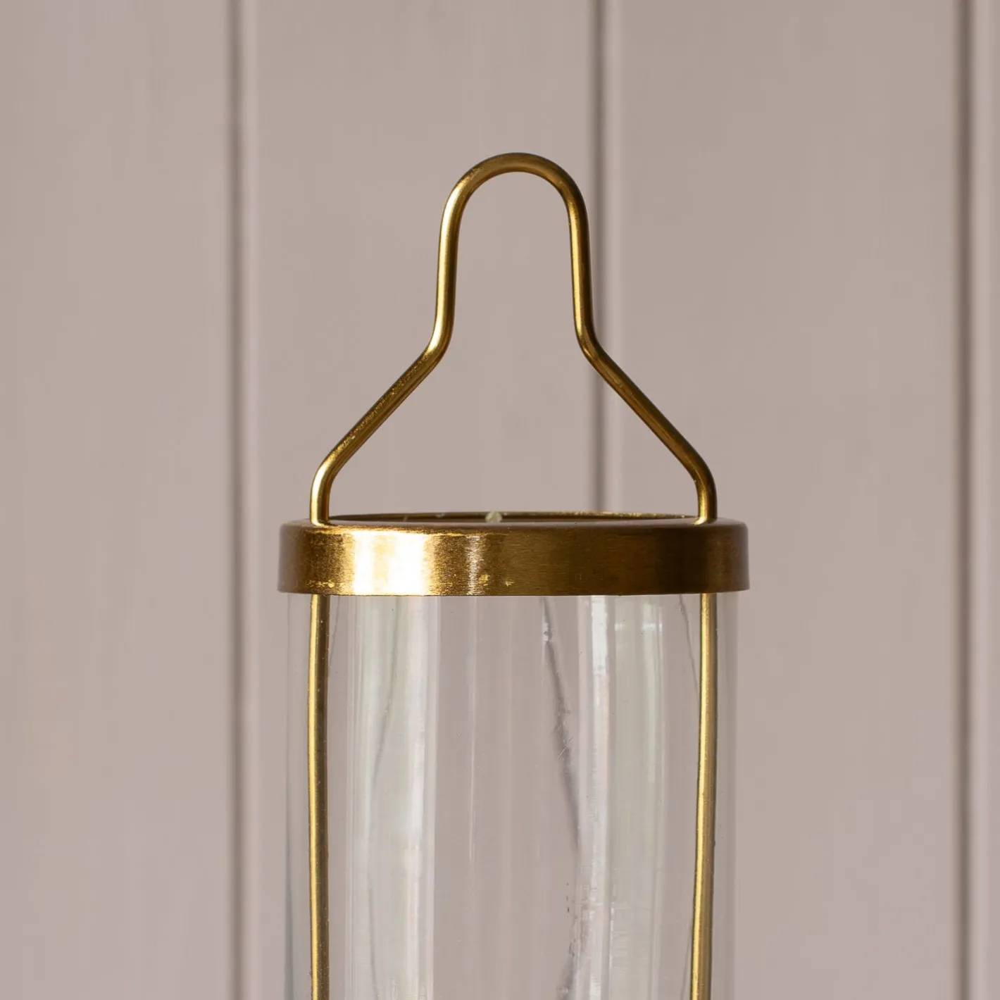 Graham & Green Candle Holders & Candles<Brass Hanging Glass Candle Holder