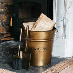 Graham & Green Fireside<Brass Kindling Bucket