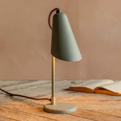 Graham & Green Table Lamps<Bridewell Lichen Green Table Lamp