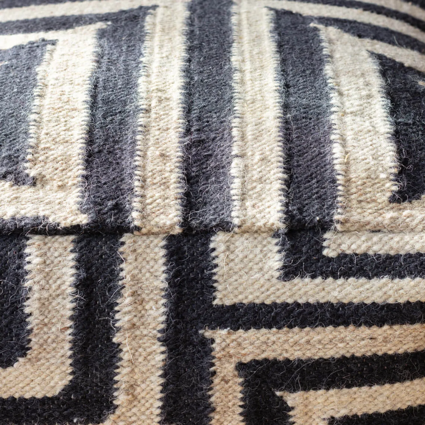 Graham & Green Pouffes & Beanbags|Pouffes & Bean Bags<Bridget Monochrome Pouffe