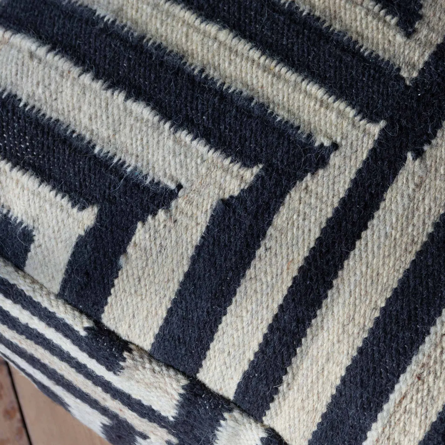 Graham & Green Pouffes & Beanbags|Pouffes & Bean Bags<Bridget Monochrome Pouffe