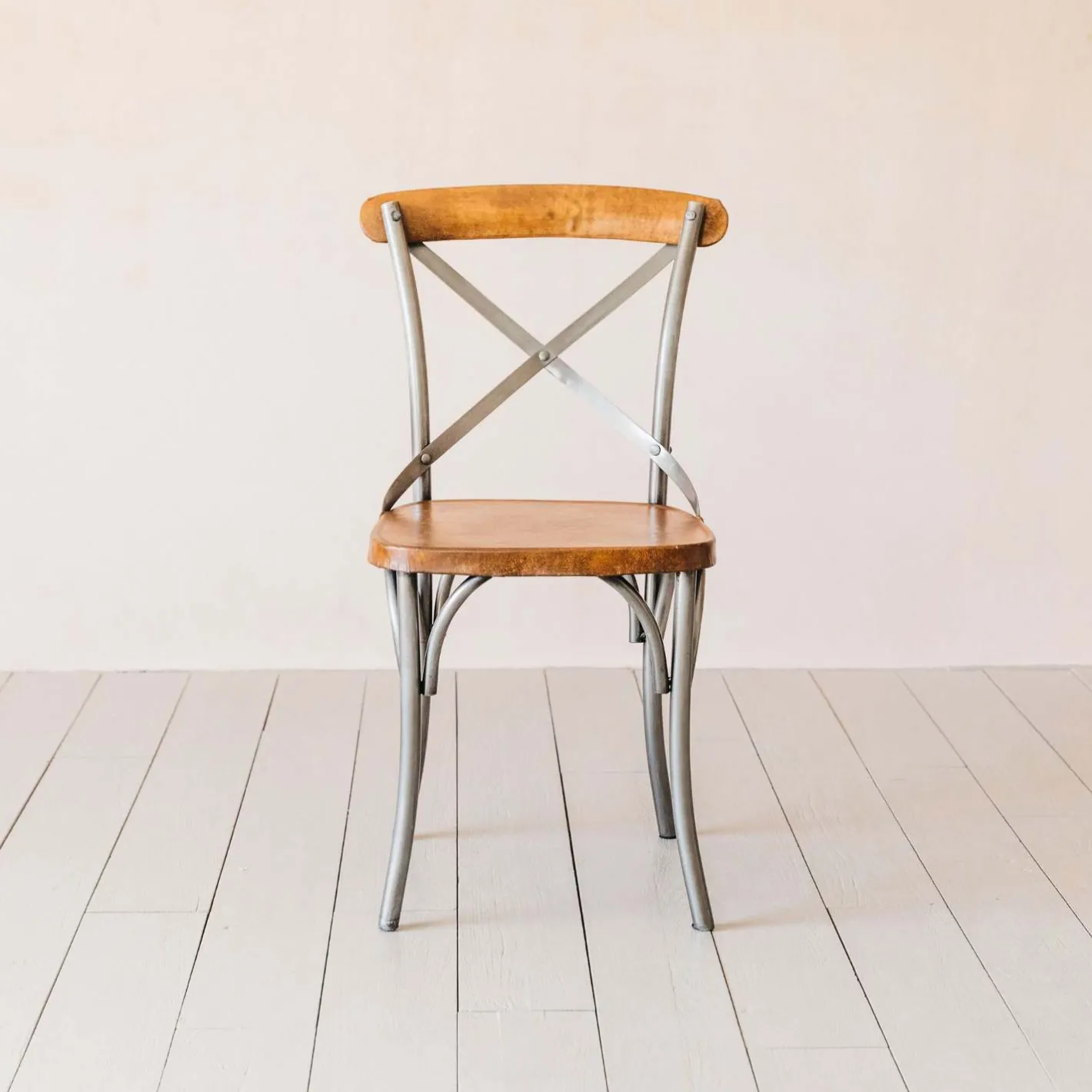 Graham & Green Dining Chairs<Brook Antique Zinc and Leather Chair