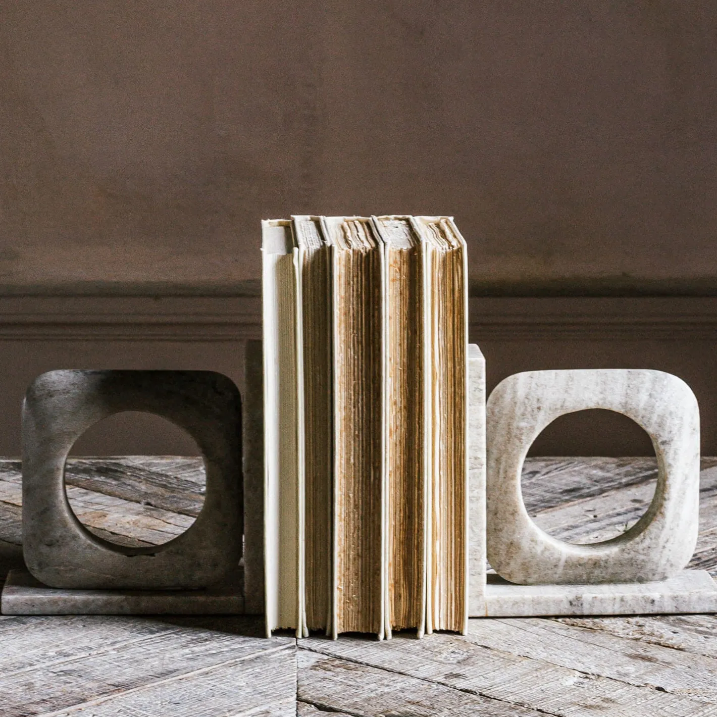Graham & Green Bookends & Paperweights|Decorative Accessories<Brown Marble Bookends