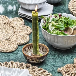 Graham & Green Candle Holders & Candles<Brown Speckled Candle Holder
