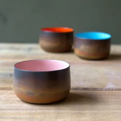 Graham & Green Candle Holders & Candles<Burnt Copper Tea Light Holders