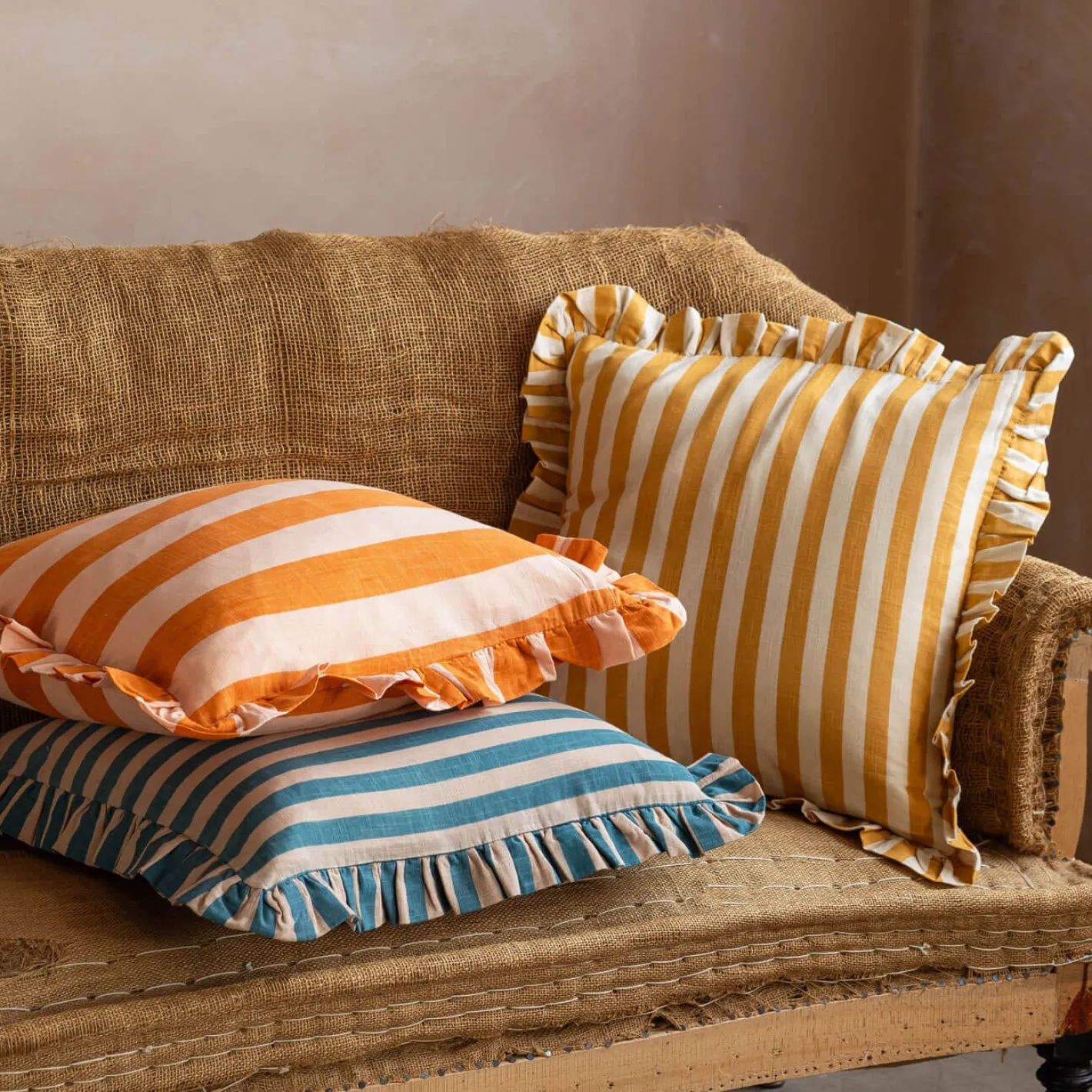 Graham & Green Sofa Cushions|Cushions<Candy Stripe Square Cushions