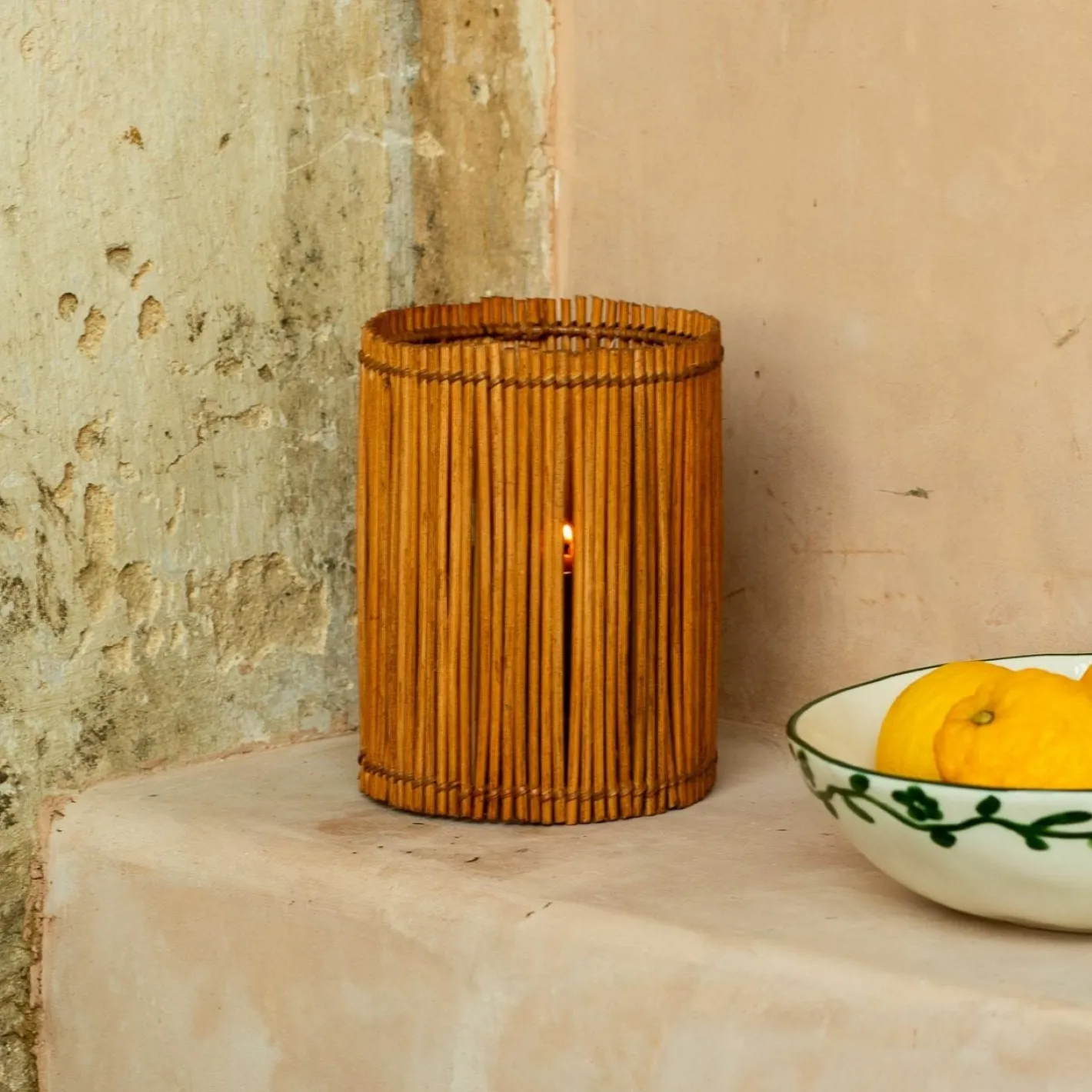 Graham & Green Candle Holders & Candles<Cane Hurricane Tealight Holder