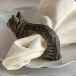 Graham & Green Table Cloths & Napkins|Table Cloths & Napkins<Cat Napkin Ring