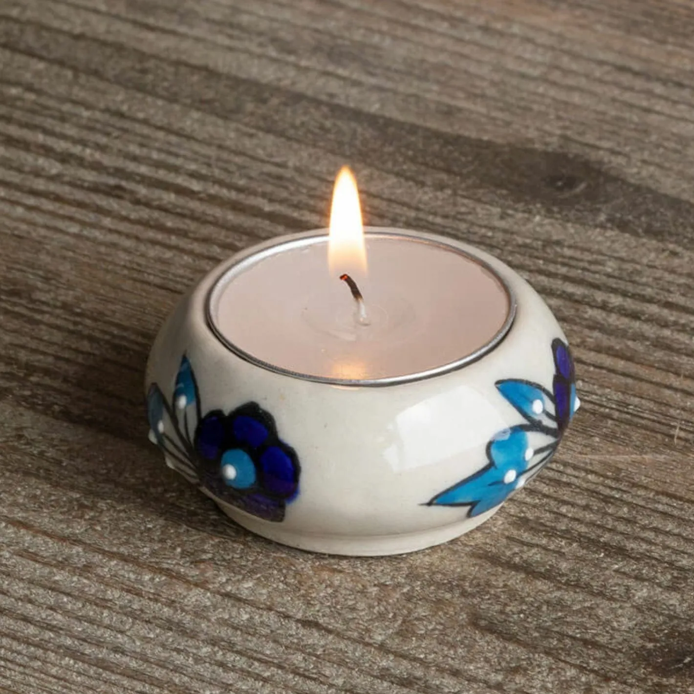 Graham & Green Candle Holders & Candles<Ceramic Painted Tealight Holders
