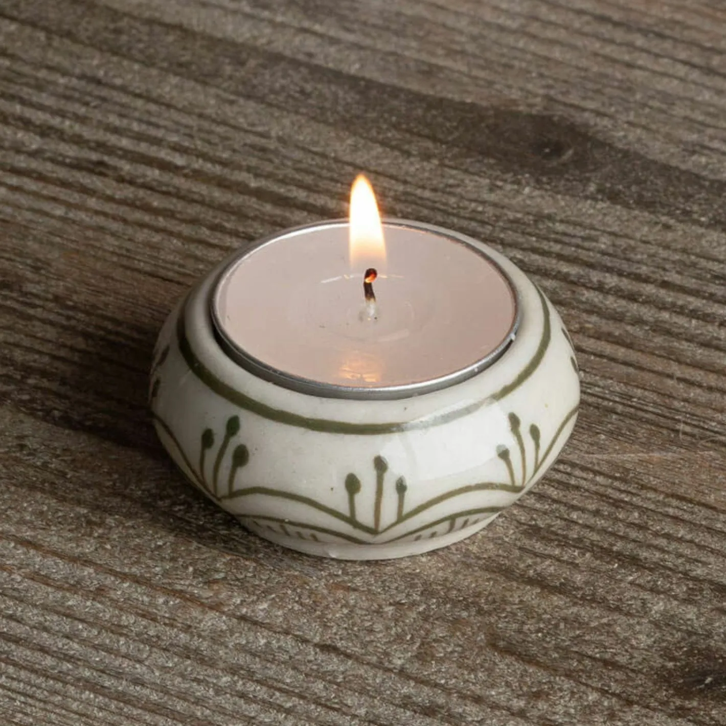 Graham & Green Candle Holders & Candles<Ceramic Painted Tealight Holders
