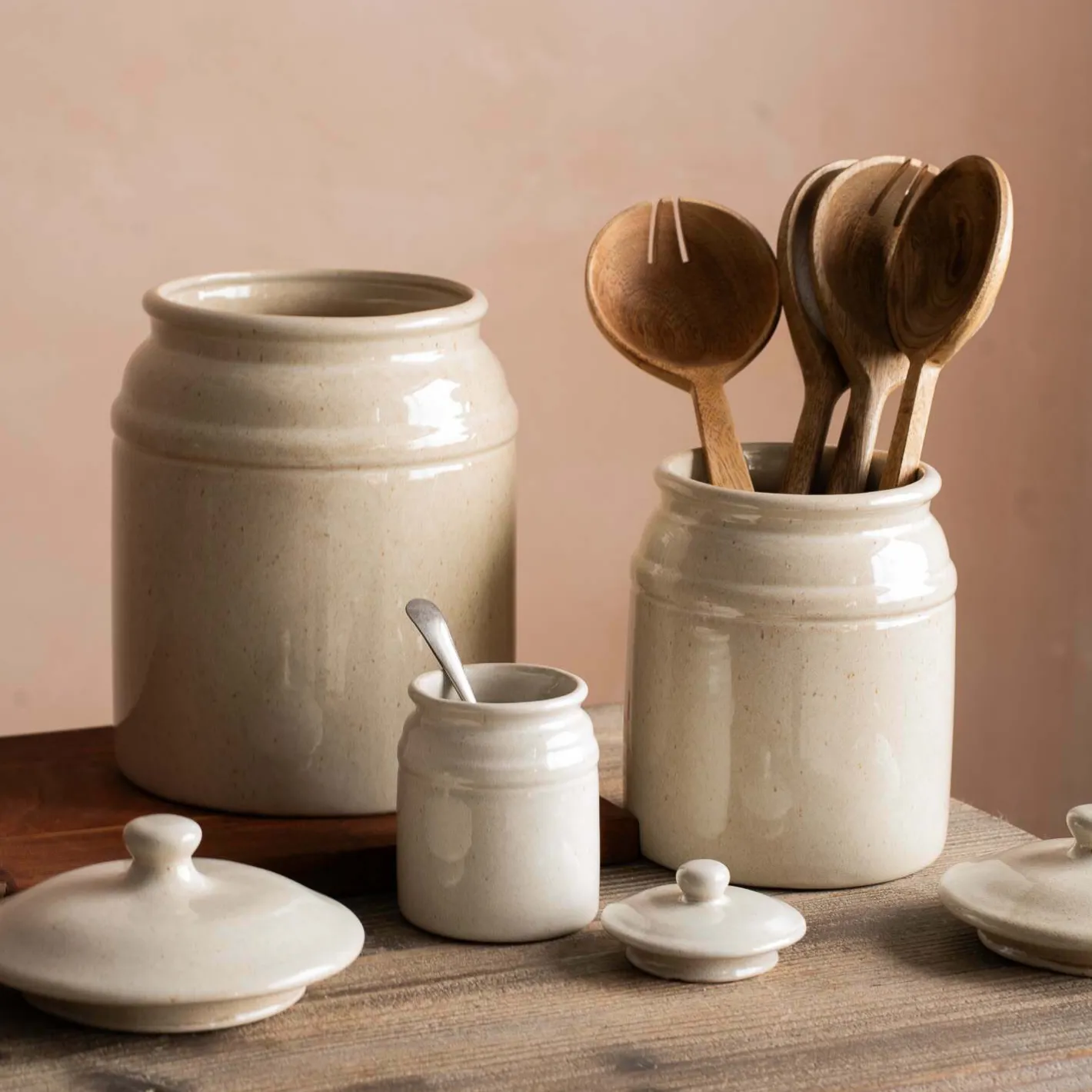 Graham & Green Kitchen Accessories<Chalgrove Large Ceramic Storage Canister