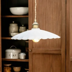 Graham & Green Ceiling Lights & Chandeliers<Chalk Metal Large Pendant Light