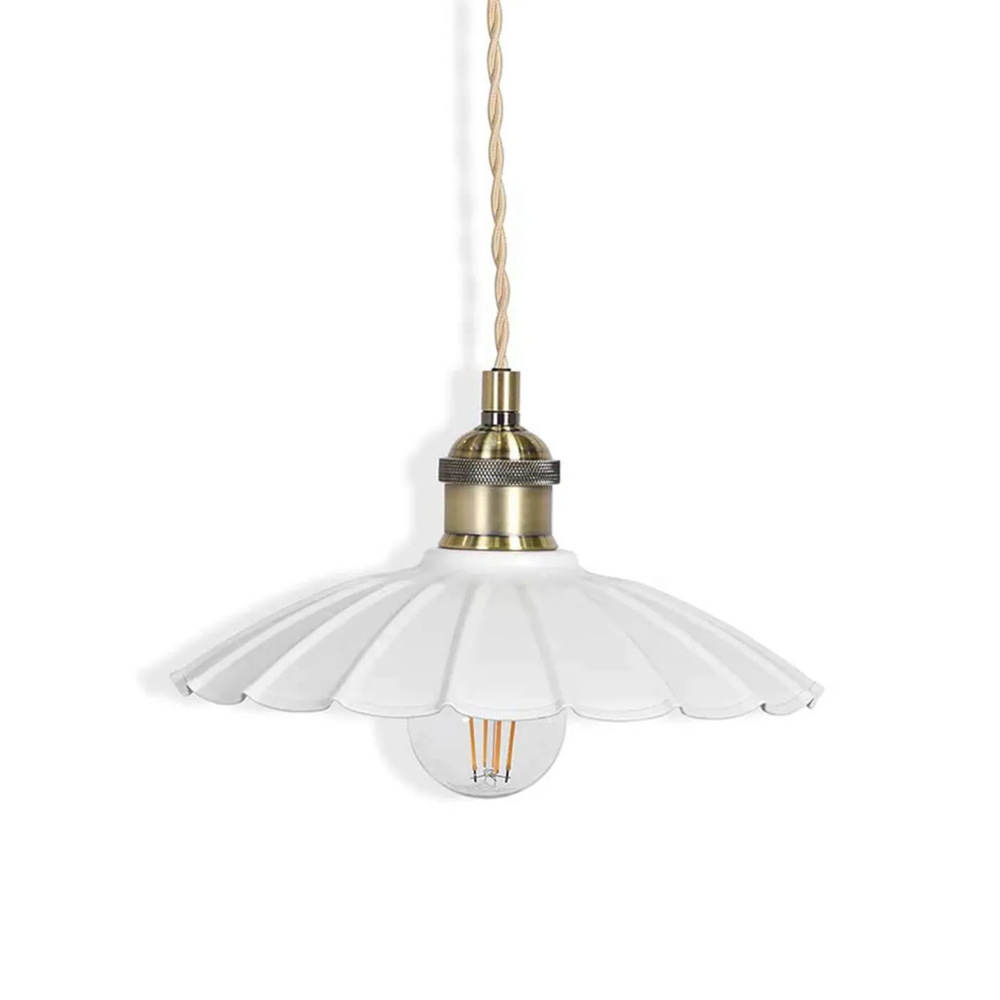 Graham & Green Ceiling Lights & Chandeliers<Chalk Metal Small Pendant Light