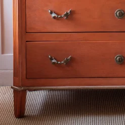 Graham & Green Chests Of Drawers|Chests Of Drawers<Chantilly Large Coral Patina Chest of Drawers