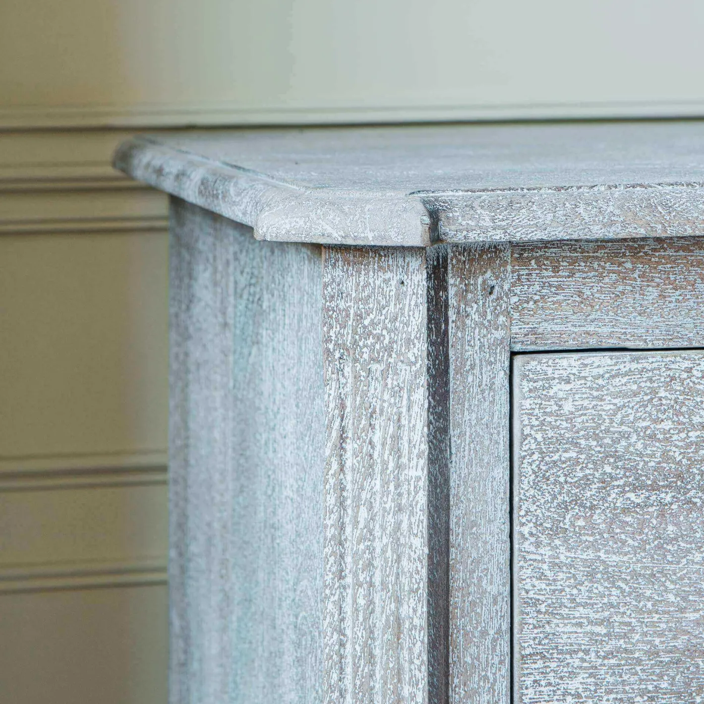 Graham & Green Chests Of Drawers|Chests Of Drawers<Chantilly Whitewashed Double Chest of Drawers
